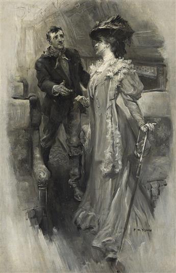 FREDERICK COFFAY YOHN (1875 - 1933) "'June!' he cried in amazement."                                                                             